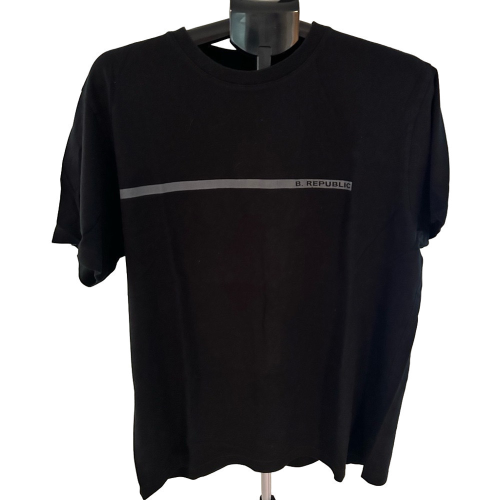 MENS BANANA REPUBLIC SHORT SLEEVE BLACK AND GRAY SHIRT